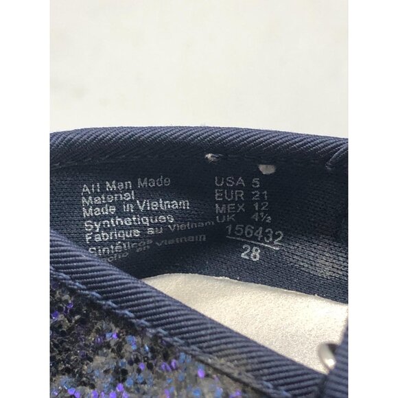 Smart fit dress flat shoes bow sparkle blue toddler size 5 hook & loop READ - Picture 7 of 7